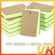 FLASH CARD/FLASH CARD POLOS 50 LEMBAR Flash Card / Memo Ring / Flash Card Polos Edukasi Belajar Anak