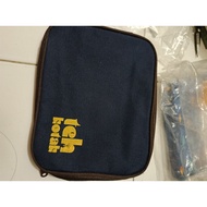 Tea lunch bag, brown pouch bag, batik box, small lunch box