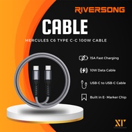 RIVERSONG HERCULES C6 TYPE C-C 100W CABLE (1.2M)