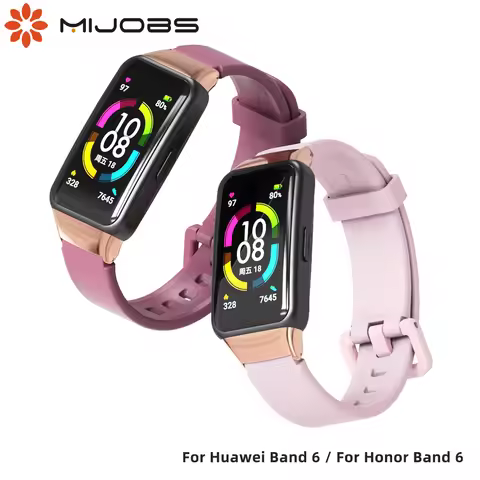 Strap For Huawei Band 6 Smart Wristands Replacement Bracelet for Honor Band 6 Strap Silicone Watch W
