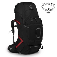 【Osprey 美國】Aether Plus 70 重裝登山背包 男 黑色 S/M｜重裝背包 健行背包 自助旅行 徒步旅行後背包