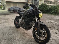 YAMAHA MT-07 ABS 二手檔車中古車配合全額.超額.學生貸款強力過件白牌黃牌紅牌仿賽街車大型重機滿18即可辦理