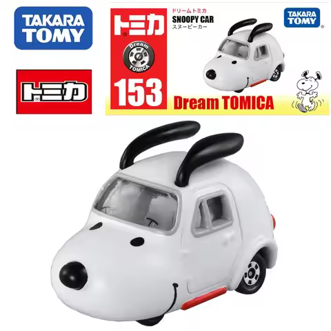 TAKARA TOMY Tomica Snoopy Car Model Mini Gt Die-cast Alloy Car Model Children's Toys Boys and Girls 