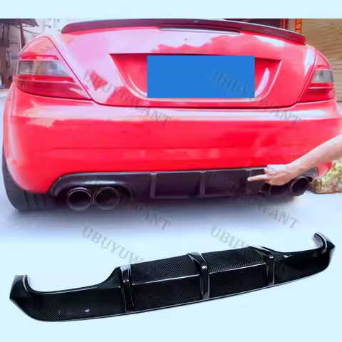 Carbon For BENZ SLK R171 SLK280 SLK300 SLK350 rear lip modified black rear spoiler diffuser splitter