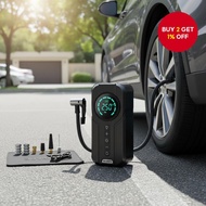 Portable Car Air Compressor, Jump Starter, Tire Inflator, Battery Starter with EVA Bag  Pam Udara Ke