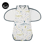Nest Designs Baby's Sleepware Organic Cotton Swaddle Sleep Bag for Baby 0.5 TOG(1.0 TOG with Wings)