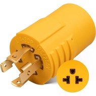 MECMO 30 Amp ke 20 Amp Penyesuai Pengagihan Penjana 240V NEMA L14-30P ke 5-15/20R atau 6-15/20R, Pen