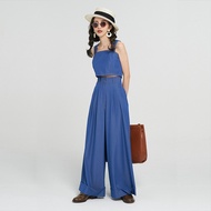 20S Tnewties Use Cucumber to Apply Face Yujie Light Mature Style Classy Suit Top+Wide-Leg Pants Suit