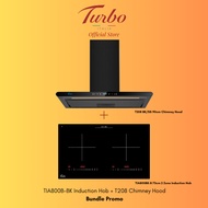 [Bundle] Turbo Italia - Induction Hob + T208 Series Chimney Hood