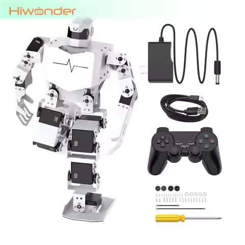 Hiwonder H5S 16DOF Humanoid Robot Singing & Dancing, Educational Programmable Bionic Robot Assembled