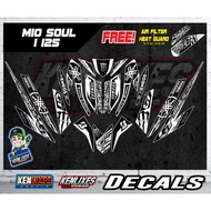 Yamaha Mio Soul i 125 FULL DECALS STICKER (white)