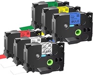 6 x Compatible Replacement Bands for Brother P-touch 24mm TZ Labels TZe-151 251 451 551 651 751 Cass