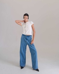 กางเกงยีนส์ขากระบอก Basic jeans - kiddi
