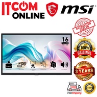 MSI 15.6'' LED PORTABLE MONITOR (PRO MP165 E6) IPS/FHD/4MS/TYPE-Cx2/HDMI/VESA/SPK/A/60HZ