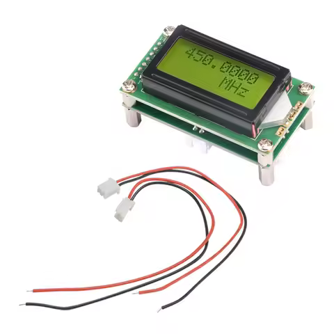 DC 9V-12V 1MHz-1.2GHz Frequency Counter Tester RF Meter Module Measurement Module LCD0802 LCD Screen