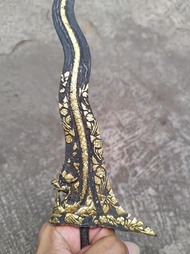 Keris Luk 7 Kinatah Naga Sosro Istimewa pamor Banyu Mili