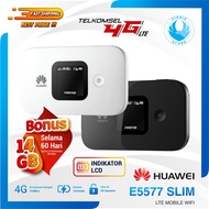 modem mifi huawei e5577 max 4g lte free telkomsel 14gb unlock version - putih