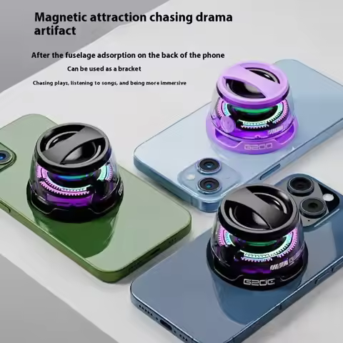 G200 TWS Magnetic Bluetooth Speaker, Featuring a Transparent Body Design and RGB Lighting, Magnetic 