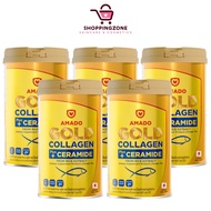 [5 Jars] [Choose Size] Amado Gold Collagen Plus Ceramide [150 Grams/200 Grams]