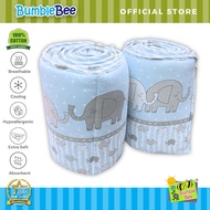 Bumble Bee Baby Cot Bumper (2 Pcs) (Premium Cotton Jersey Knit)