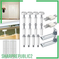 [Sharprepublic2] 16 Pieces Bifold Door Hardware Bifold Door Spring High Performance