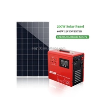 Hot ,ESG 300W 600W 1KW  300WH 600WH 1KWH  Solar Inverter  Battery All in One  Storage System Portabl