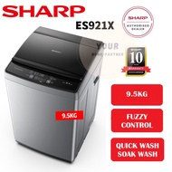 Sharp Fully Auto Top Washing Machine 9.5KG ES921X