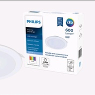 CAHAYA PHILIPS Essential Smart Bright DN027B G3 6 Watt D100 4 Inch Downlight White Yellow Lightpilih