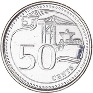 Coin Singapore 50 Cent Dollar 2013