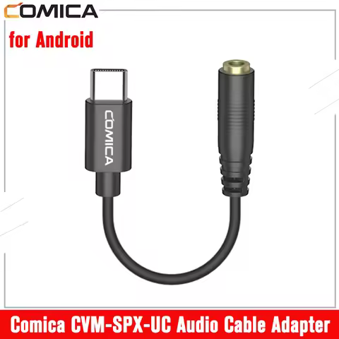 Comica CVM-SPX-UC 3.5mm TRRS To USB-C Interface Audio Cable Mini Sound Cable Adapter Audio Adapter C
