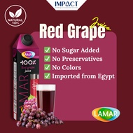 LAMAR [RED GRAPE JUICE 1L] 100% NATURAL IMPORTED FROM EGYPT - NO ADDED SUGAR, NO PRESERVATIVES