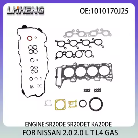 Engine Full Gasket Set For NISSAN AVENIR BLUEBIRD 1010170J25 2.0L 2.0 L T L4 GAS 90-09 SR20 KA20DE 1