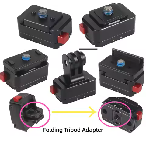 Monitor Mount Plate Quick Release Clamp Fast Switch Install 1/4 Screw for Insta360 X4 osmo 360 Actio