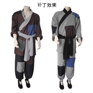 Ancient Old Man Civilian People Beggar Costume Performance Costume Grandpa Poor Farmer Performance C