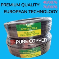 3 CORES WIRE 100% PURE COPPER TECHNOLOGY WIRE 40/0076 70/0076