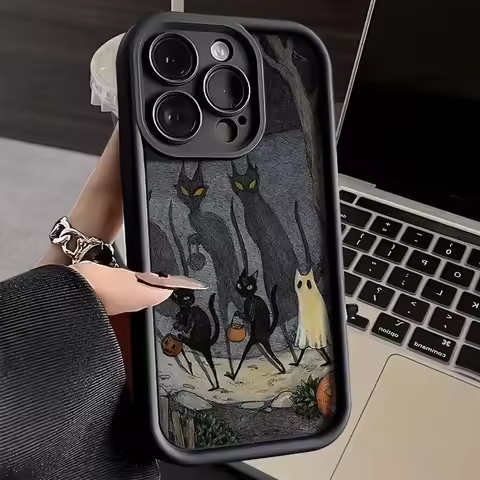 A54 5g Case For Samsung A16 Dark Funny Monster Cat Fox S22 Plus S21FE S23 S24 S25 S26 Ultra Galaxy A