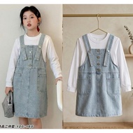 5-8 year old button overall set