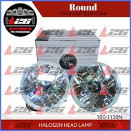 ☸ ❤ ஐ 7INCHES UNIVERSAL Round Halogen Headlamp Headlight H4 SUZUKI MULTICAB CATEYE JEEPNEY OWNER JE