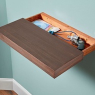 Rak dinding Laci Penyimpanan Rahasia Floating shelf