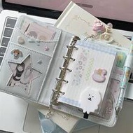 M5 Colorful Loose-Leaf Binder, Mini Notebook, Sticker Book, Patented Leather M5 Binder, Sticker Stor