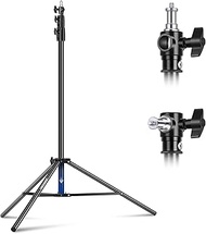 NEEWER 9.2ft/2.8m Air Cushioned Light Stand, Heavy Duty Metal Photography Tripod Stand with 1/4"to 3