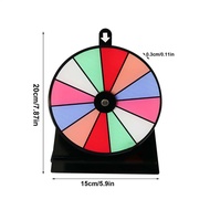 Tabletop Prize Wheel Dry Erase Spin Wheel Spinner Game Color Roulette Wheel Acrylic Non-slip Detacha