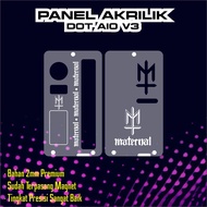 Aksesoris Panel AKrilik Dot V3 / Dotaio v3 akrilik bening Sudah terpasang magnet