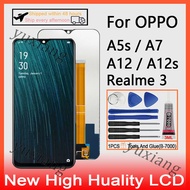 6.2'' inch For OPPO A5S A7 A12 A12s Display Touch Screen Digitizer Assembly For Realme 3 Original LCD With Frame Replacement