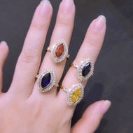 Marquise Aurora Color Gemstone Women's Ring CCR-210