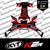 Decal sticker KYT K2R black ant