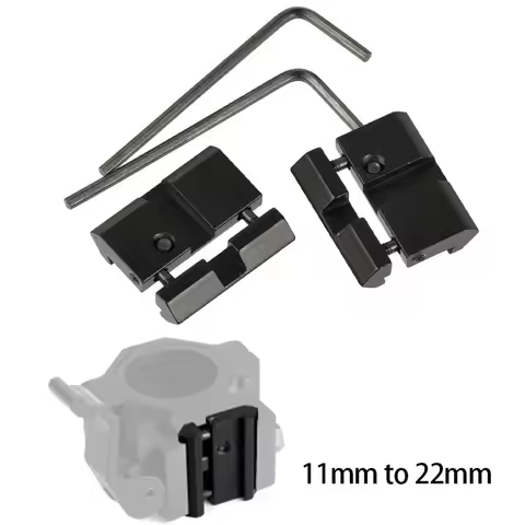 Dovetail To Weaver Picatinny Base Snap in Rail Adapter 11mm to 22mm Low Profile Adapter for .22 cal 
