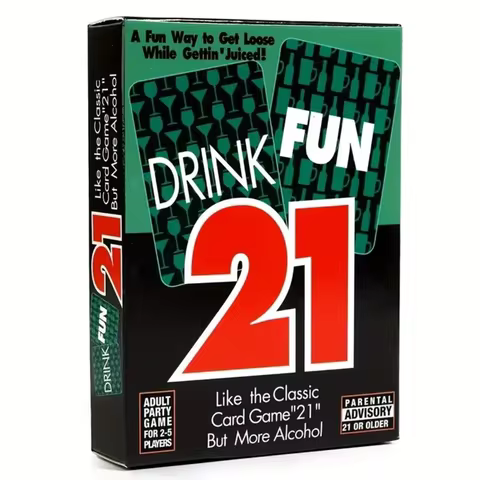 Drink Fun 21 Adult Party Board Game: 21 Points Drinking Interactive Card Game, Card Game, Board Game