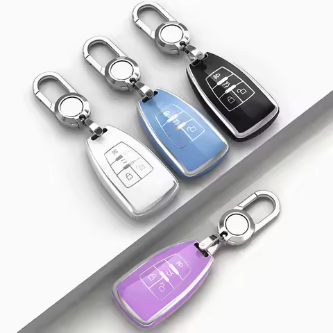 TPU Car Key Case Cover Holder for Baic X55 Senova X25 X35 X65 D50 BJ40 Changhe Q25 Q35 A6 Car Key Pr