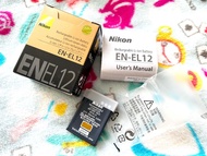 原裝正版 - Nikon Battery  Rechargeable Li-ion Battery 原廠鋰離子電池 (3.7V, 1050mAh) EN-EL12
